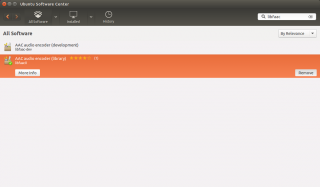 مرکز نرم‌افزاری اوبونتو - libfaac0